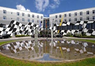 Fahrradfahrer Hotel Motorsport Arena in Oschersleben