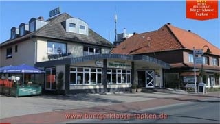 Fahrradfahrer Hotel-  Restaurant Bürgerklause Tapken in Garrel