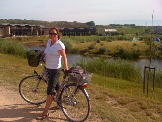 Fahrradfahrer Resort Land & Zee in Scharendijke bei Renesse