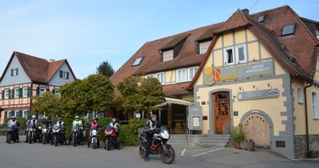 Motorradfahrerfreundliches Hotel - Restaurant Sonneck in Schwäbisch Hall