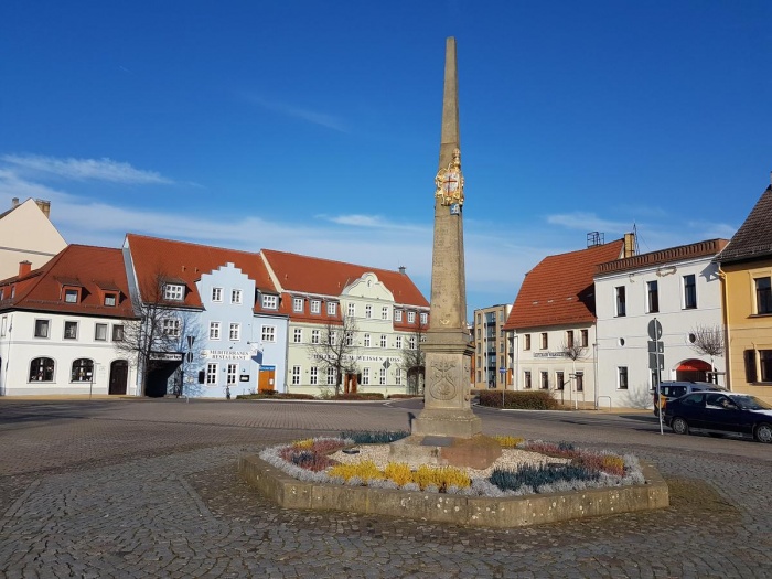 Fahrradfahrer Hotel Zum Weissen Ross in Delitzsch